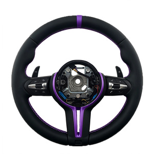 Nouvelles plaques de couverture de volant en cuir différentes pour BMW Série 3 4 5 F30 F31 F32 F36 E92 F10 F11 F80 F82 M3 M4 X3 X4 X5 X6 - Product Image 3