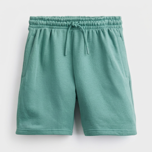 <b>Men</b> Solid Color Knitted <b>Sleep</b> <b>Shorts</b> Elastic Waist Soft Cotton Casual Summer Wear With Pockets - Product Image 1