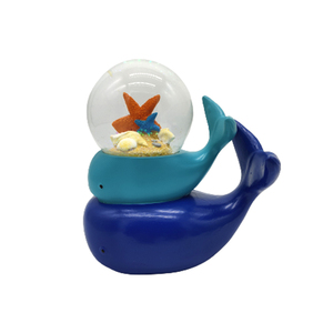 Boule à neige en résine avec logo personnalisé cadeau de voyage tropical hawaii souvenirs cadeau maldives - Product Image 3