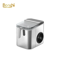 Machine à glaçons électrique portable Ronchi, mini, écran tactile, nettoyage automatique, plastique, usage domestique, hôtelier, voiture, extérieur