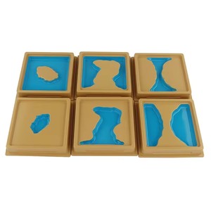 Material Montessori para niños, tablero <span class=keywords><strong>de</strong></span> molde <span class=keywords><strong>de</strong></span> tierra y agua <span class=keywords><strong>de</strong></span> Ciencia <span class=keywords><strong>de</strong></span> madera para niños, material didáctico educativo, juguetes <span class=keywords><strong>de</strong></span> aprendizaje para niños y niñas - Product Image 2