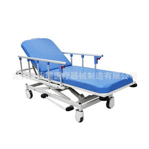 Chariot médical de transport à hauteur réglable avec vérin hydraulique et 4 roulettes, mobilier hospitalier pour urgences et gastroscopie - Product Image 2