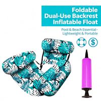 Flotteurs gonflables en PVC pour adultes, chaises longues flottantes - Idéal pour les fêtes estivales, la plage, le lac et le plaisir aquatique