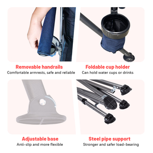 Al Aire Libre portátil plegable ligero de hierro Venta caliente reclinable plegable pesca Camping silla para la escuela y el uso del almacén - Product Image 4