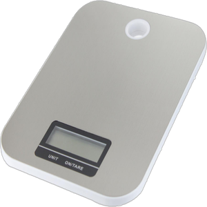 2023 Neue digitale 5kg Küchen waage Lebensmittel waage Schwarzes LCD-Display AAA Power Battery Farb funktion Graue Küchen waage - Product Image 3