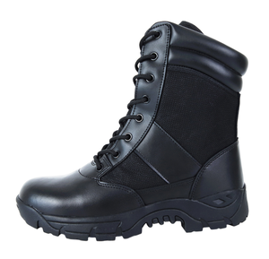 รองเท้าบูทหนังสีดำ TSB01 สำหรับเจ้าหน้าที่รักษาความปลอดภัย  แบบทนทาน - Product Image 6