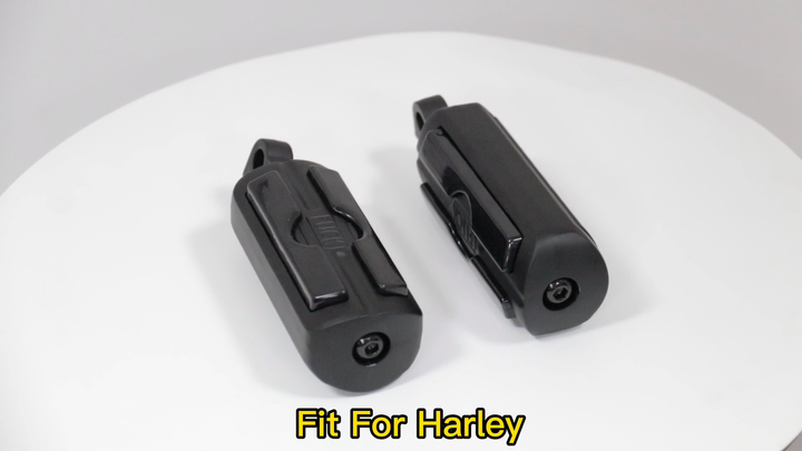 HDBUBALUS Pedane E Pedale Cambio In Alluminio Per Harley Sportster Touring Dyna Softail, Zigrinato
