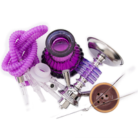 Chicha Narguilé Arabe Ensemble Quatre Couches Petit Simple Double Tuyau Accessoires Acryliques Flexible de Chicha