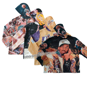 High Street Autumn Oversized Eco-Friendly Hoodie <b>for</b> <b>Men</b> Fashion Streetwear <b>Pullover</b> Woven Tapestry - Product Image 1