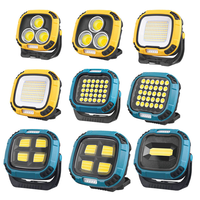 Lampe de travail LED COB rechargeable par USB de type C multifonctionnelle, étanche IP55, ABS, mise au point réglable, sortie lumineuse élevée, portable, plongée