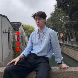 Chemise en lin <span class=keywords><strong>Ralph</strong></span> Little Horse Label pour homme, haut à manches longues printemps/automne, <span class=keywords><strong>polo</strong></span> de protection solaire, broderie pour <span class=keywords><strong>femme</strong></span>, couple - Product Image 3