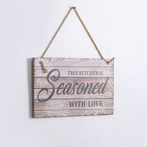 Decorazione appesa a parete in legno, casa soggiorno <span class=keywords><strong>cucina</strong></span> oggetti decorazione bagno citazioni di ispirazione parole Art Picture Print/ - Product Image 6