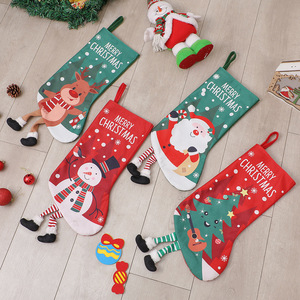 Christmas Stocking Large Stockings Santa Snowman Candy Gift Socks <b>Tree</b> <b>Ornament</b> Decorations for Family Holiday Xmas Party Decor - Product Image 5