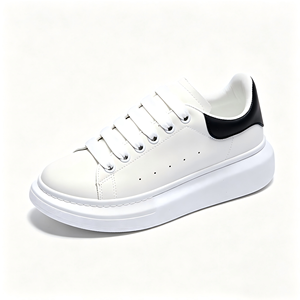 <span class=keywords><strong>Zapatillas</strong></span> Deportivas de Plataforma para <span class=keywords><strong>Mujer</strong></span>, Suela Gruesa, Transpirables, de Cuero, Tallas 35-40, para Uso Diario, <span class=keywords><strong>Blancas</strong></span>, de Caña Baja - Product Image 4