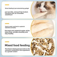 Friandises pour animaux de compagnie : Baril de poulet lyophilisé mélangé pour chats et chiens de toutes les générations – Alimentation de base en gros