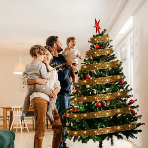 April International <b>Battery</b> Operated 5m/10m LED <b>Christmas</b> Tree <b>Light</b> String Holiday <b>Lights</b> Ribbon Design 1-Year Warranty CRI 80 - Product Image 5