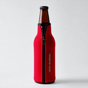 Fundas Enfriadoras para Botellas de Cerveza de 12 oz para Fiestas, Aislantes de Neopreno Plegables, Funda Aislante para Botellas de Cerveza con Cierre - Product Image 1