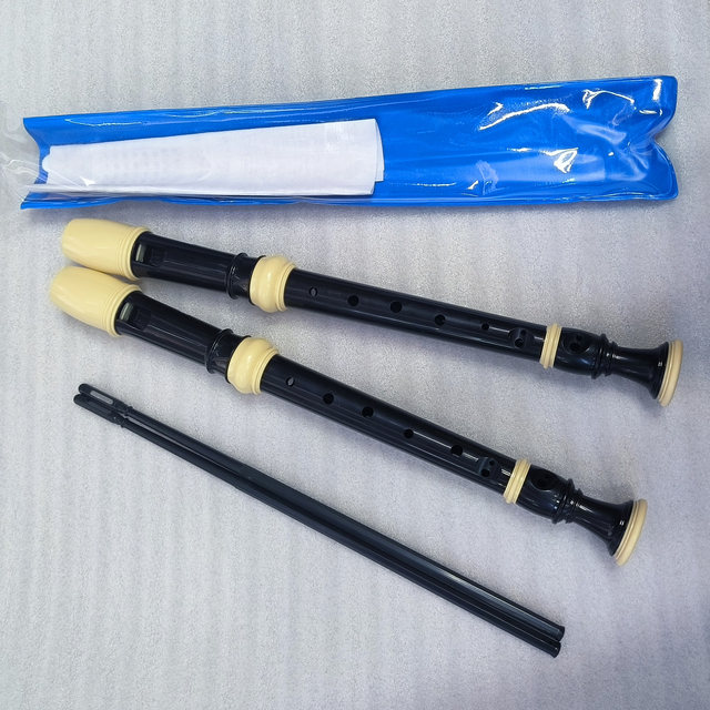 Good Quality   8 Holes  ABS Baroque Style Soprano Recorder Flute Music Instrument for Adults