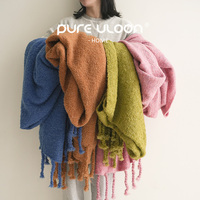 Boucle Pile moelleux doux laine tricot tissage hiver couverture moderne luxe Bauhaus Style confortable canapé jeter couverture salon décor à la maison