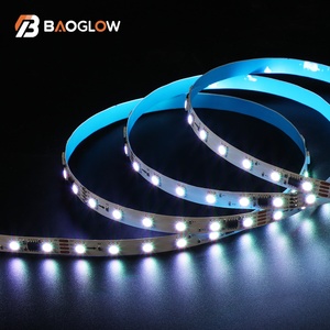 Meilleurs nouveaux produits 14W/M 12V 24V 10mm Quatre lignes Smart Smd 5050 Led Rgb Bande lumineuse LED Rgb 5050 60D 5m IC 16703 - Product Image 1