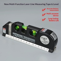 Niveau laser multifonctionnel à lignes croisées avec règle à angle droit pour le travail du et la décoration de la construction.