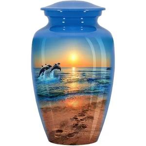 Handcrafted <b>Large</b> Adult Cremation <b>Urn</b> Memorial Funeral Decorative Burial Vase for Human Ashes from Indian Exporter - Product Image 2