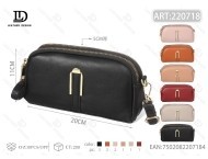 Borsa a tracolla da donna in pelle PU con doppio coulisse, colore unico, per tutte le stagioni - Product Image 1