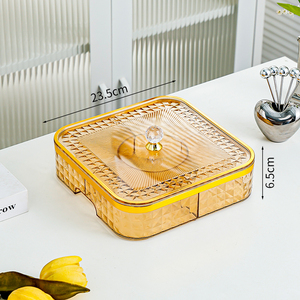 Entrée De Luxe Haut De Gamme Assiette De Fruits Ménage Salon Table Basse 2023 Nouvelles Collations Melon Bonbons Noix Séchés Bonbons Boîte De Rangement - Product Image 6