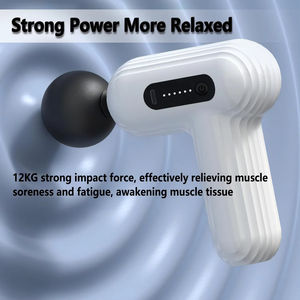 Regalo de mujer rosa púrpura lindo Mini pistola de masaje pantalla táctil de 12 velocidades pistola de masaje muscular de tejido profundo silencioso - Product Image 3