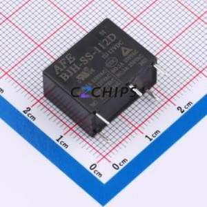 BJH-SS-112D Power Relay Through hole,20x10.1mm Relay 12V 1 Changeover: 1C (SPDT-Changeover)::: 5 5A-250VAC/10A-125VAC - Product Image 1