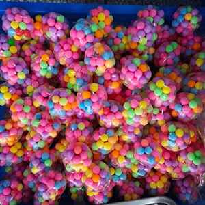 Wholesale Colorful Rainbow Squishy Squeeze Ball Stress Relief Fidget <b>Toy</b> - Product Image 4