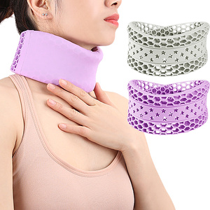 Fascia per il collo anti-cavo cervicale con supporto in silicone a nido d'ape per dolore cervicale e correzione della postura della testa all'avanti - Product Image 3