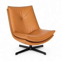 Fauteuil inclinable pivotant en forme de L, rembourré en cuir PU de luxe moderne, avec structure en acier, confortable pour salon et chambre à coucher