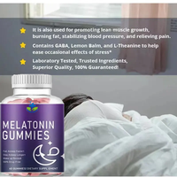 Ausreson Halal Chine - Vente en gros - Gommes à la mélatonine Complément alimentaire Sommeil Sans sucre Gommes pour enfants 10mg 20mg Gommes à la mélatonine
