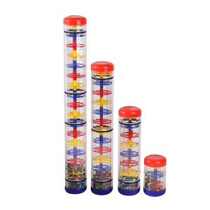 Instrumento de Percusión Orff al por Mayor, Tubo de Sonido de Lluvia de Plástico de 9 CM, Instrumentos Musicales, Sonajero de Tubo de Arena de Plástico para Bebé - Product Image 1
