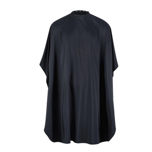 Cape de Salon Imperméable avec Logo Personnalisé, Cape de Coiffure Professionnelle Anti-adhésive, Cape de Barbier Noire de Haute Qualité - Product Image 1