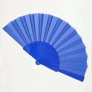 Éventails plats pliables en tissu et plastique à armature simple, personnalisables, pour mariage, prix d'usine, vente chaude - Product Image 3