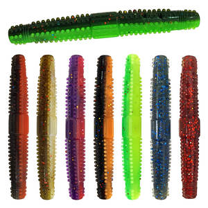 Leurre souple artificiel flottant en caoutchouc de 7 cm avec <span class=keywords><strong>tube</strong></span> sonore en verre intégré pour la pêche au bar en eau douce et en mer - Product Image 1