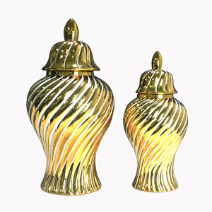 Classic Nordic Flower <b>Vase</b> for Hotel, Porcelain Ginger Jar for Home Decor, Ceramic <b>Vase</b> for Artificial Flowers - Product Image 4