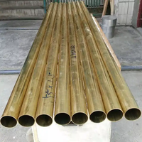 H70 Uniform Grain Durable Brass Tube 141.1mm Stress Relieved ISO4046 Sensor Housing Pipe for Wall and Decoration