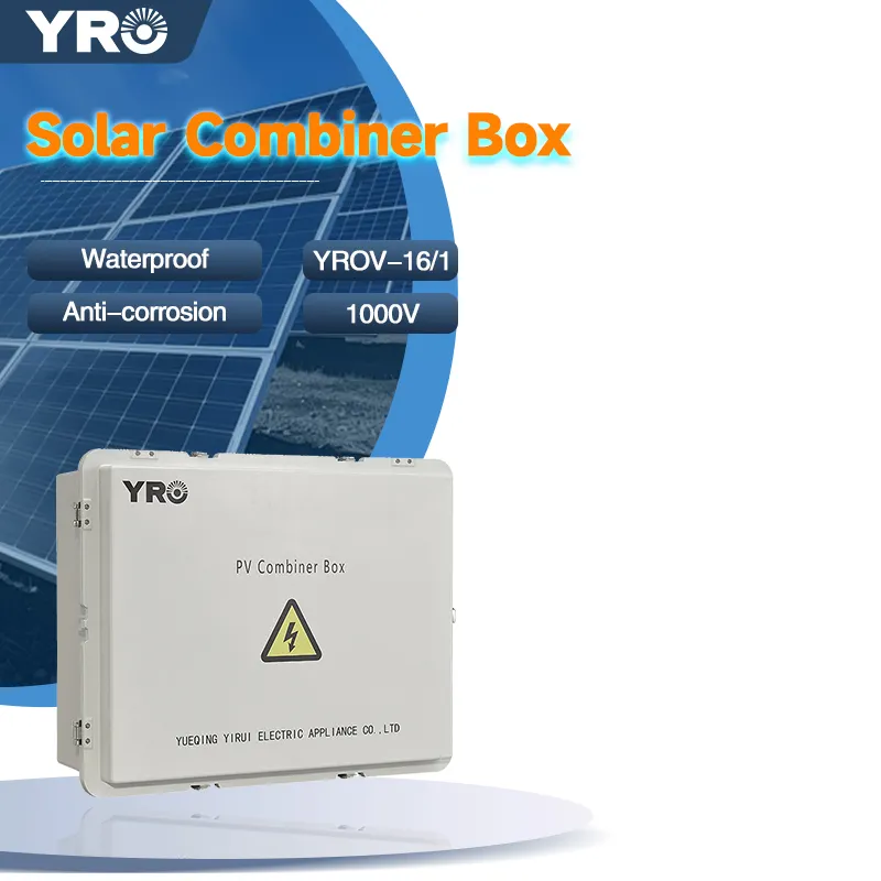 YRO PV Waterproof Solar Combiner Box 550/1000V 16 In 1 Out IP66 Solar System New Energy