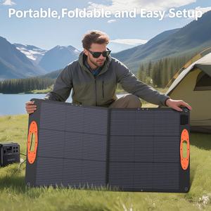 Chargeur solaire 110W, panneau solaire portable, panneau solaire pliable, sortie 18V, <span class=keywords><strong>camping</strong></span> en plein air, station d'alimentation portable, <span class=keywords><strong>camping</strong></span>-<span class=keywords><strong>car</strong></span>, VR - Product Image 6