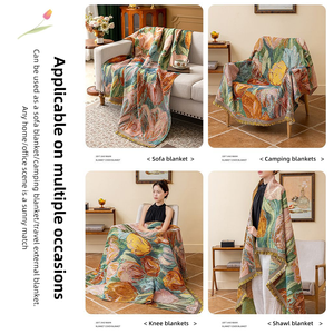 Personnalisé Tissé <span class=keywords><strong>Patchwork</strong></span> Gland Jeter Dessin Animé Portrait Anime Tapisserie Jacquard Coton Polyester pour la Décoration - Product Image 4
