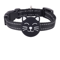 Collier de suivi GPS Bluetooth intelligent anti-perte en silicone réfléchissant étanche IP68 pour plusieurs animaux de compagnie (chats) avec carte SD et garantie 1 an