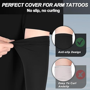 ปลอกแขนกันแดดสำหรับผู้ชาย สำหรับวิ่ง เบสบอล บาสเกตบอล กีฬา ป้องกันรังสียูวี ระบายความร้อน กระชับกล้ามเนื้อ เหมาะสำหรับปั่นจักรยาน - Product Image 4