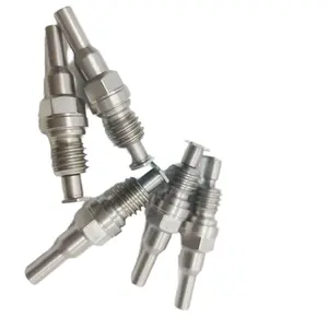 Nhà máy CNC tùy chỉnh thép không gỉ bộ phận máy tiện Threaded nối kim loại cho gia công dịch vụ