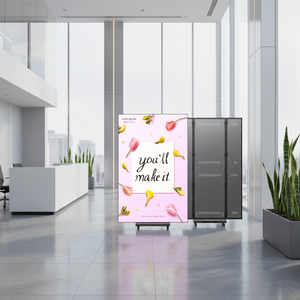 Landun P2.5屋内フルカラーLED広告スクリーン-ポータブル折りたたみ式、サードパーティ製<span class=keywords><strong>CMS</strong></span>対応、ブラック、輝度600-1000cd/<span class=keywords><strong>m</strong></span> - Product Image 1