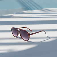2025 Designer Vintage lunettes de soleil de haute qualité unisexe acétate cadre ovale cadres avec verres polarisés UV400 Logo personnalisé sur les lentilles