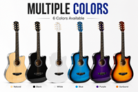 38 Inch Beginner Acoustic Guitar OEM Factory Student Guitar With Truss Rod Wholesale Classical Cutaway Guitar