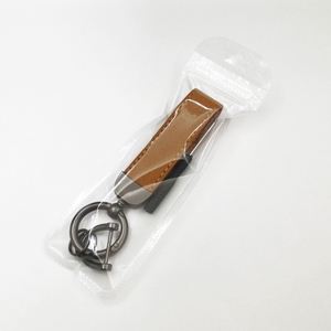 Personalize Logo Anti-Lost Car Keychain With Buckle <b>Ring</b> Pu Leather Carabiner Keyring <b>Key</b> Fob Metal Stamped Blank <b>Custom</b> Gifts - Product Image 4